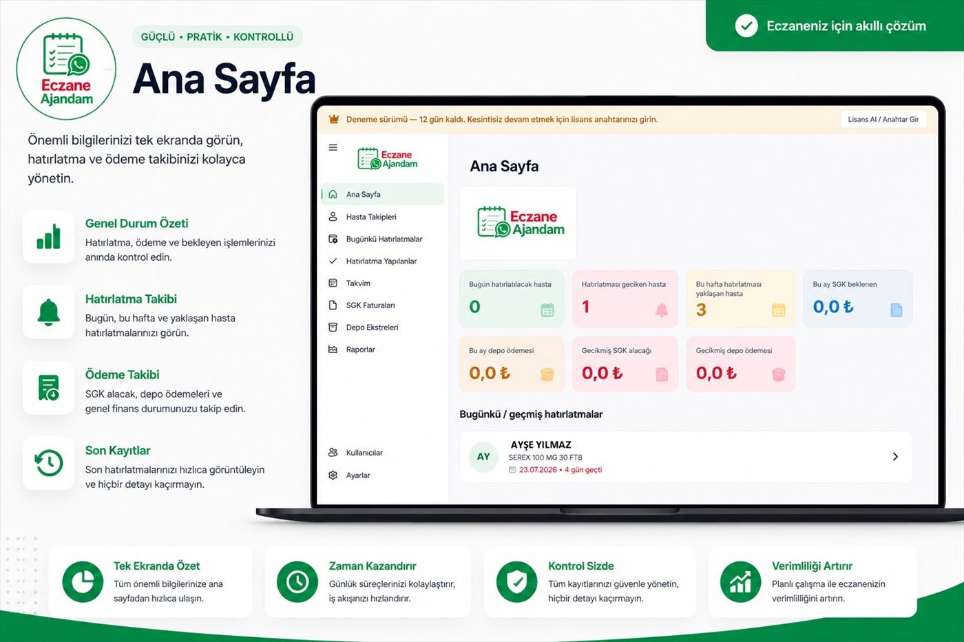 Ana sayfa — Eczane Ajandam ekran görüntüsü
