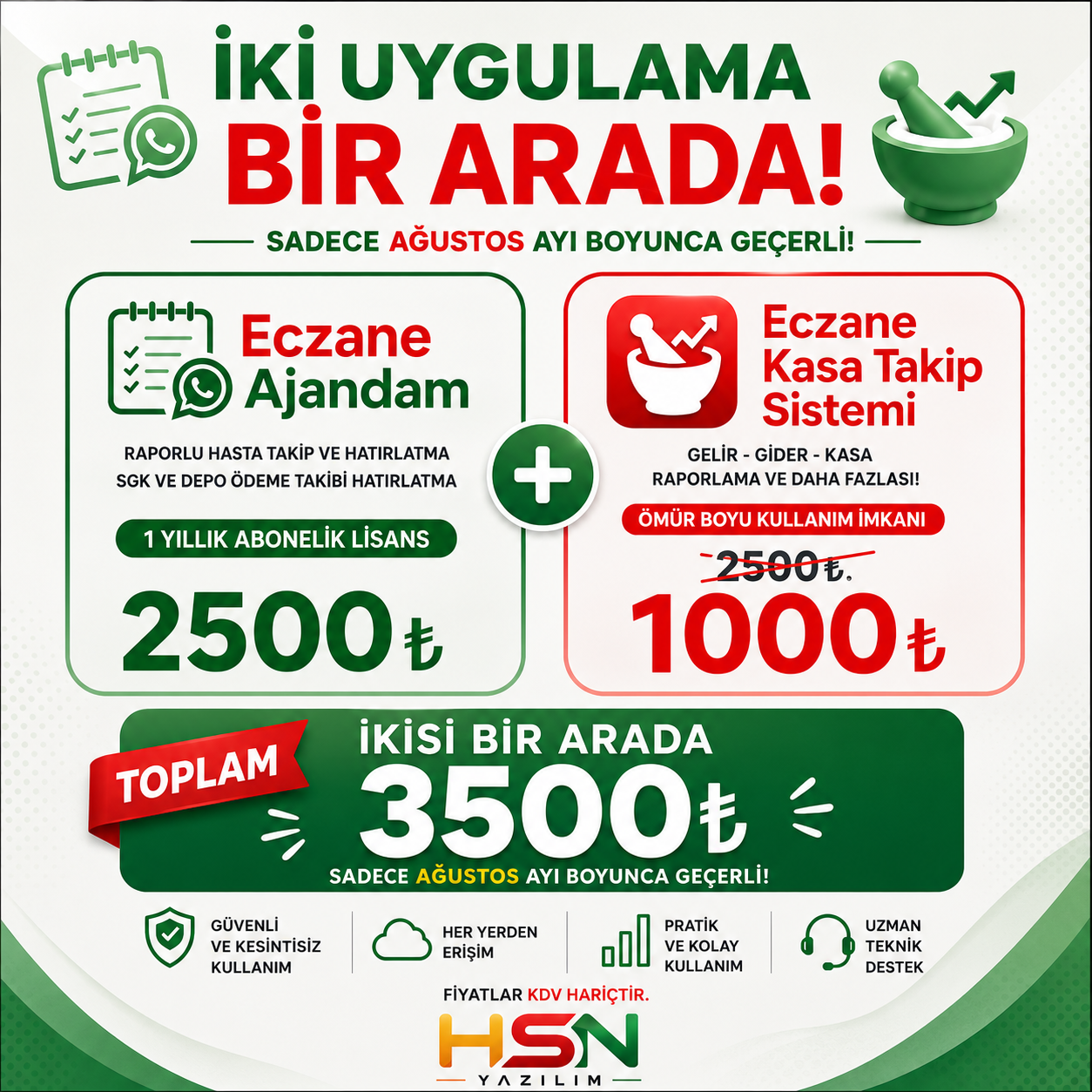 İKİSİ BİR ARADA: 3.500 TL — Eczane Ajandam ekran görüntüsü