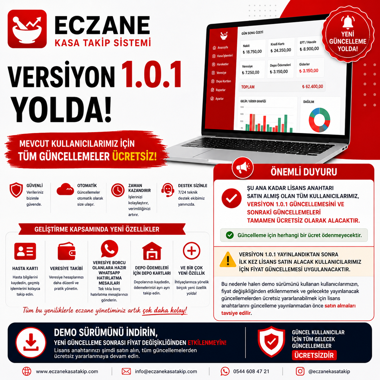 Eczane Kasa Takip Sistemi