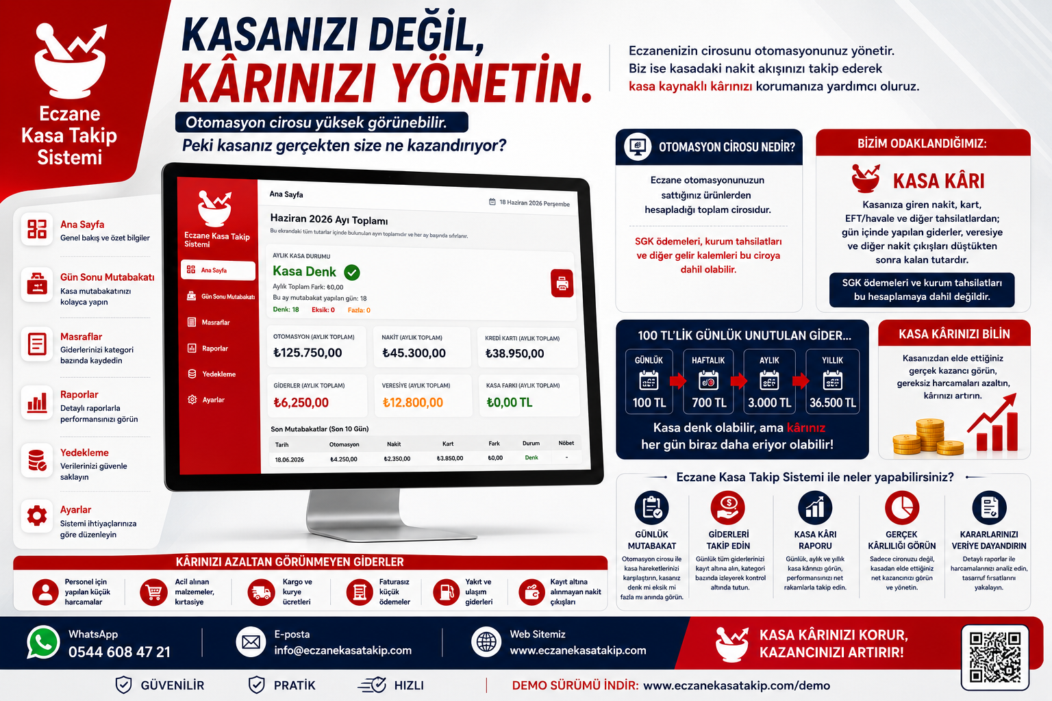 Eczane Kasa Takip Sistemi