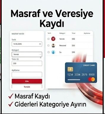 Masraf ve veresiye kaydı tanıtım görseli